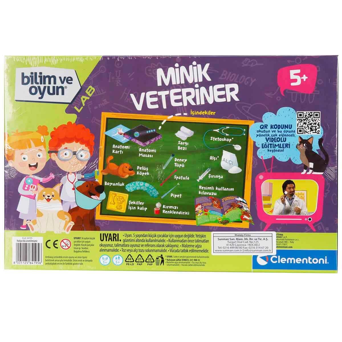 CLEMENTONI BILIM VE OYUN MINIK VETERINER 64195 Diğer CLE 64195
