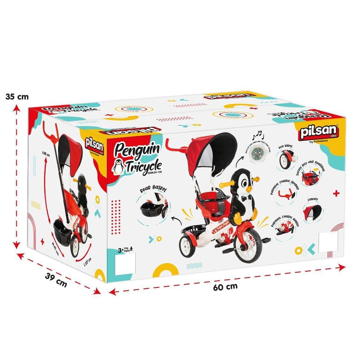 Pilsan Penguen Kontrollü Bisiklet 07 178 Kırmızı Pilsan PLS 07 178 K