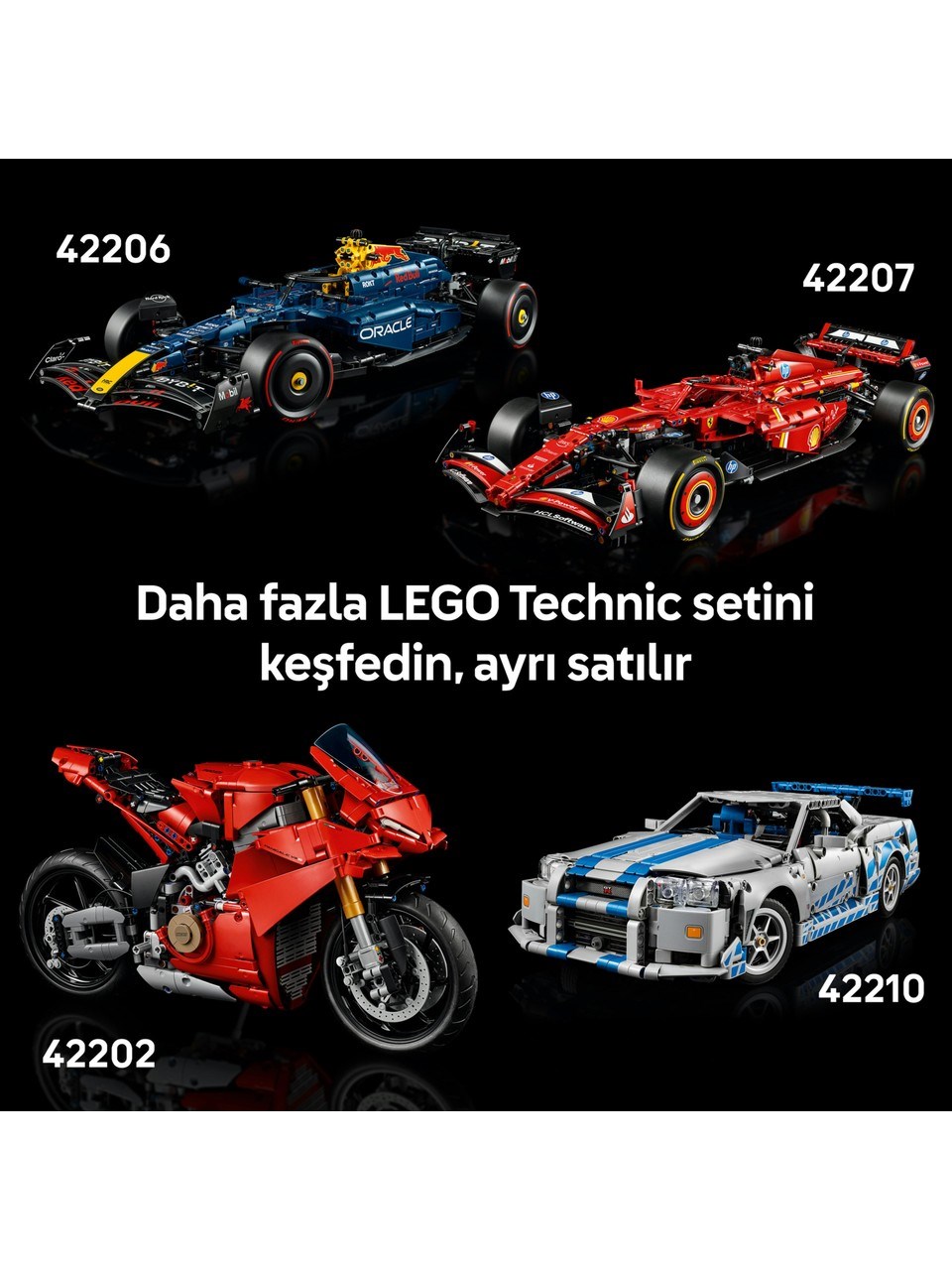 LEGO Technic 1966 Ford GT40 MKII Yarış Arabası 42223 Lego LMT42223