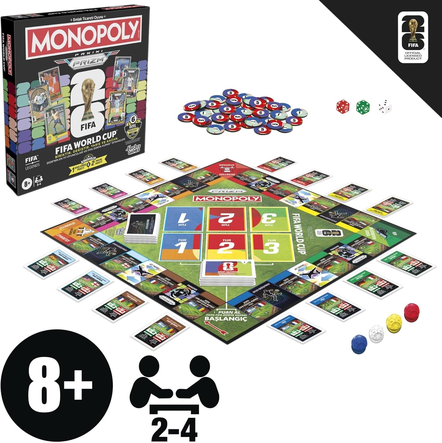 MONOPOLY PANINI PRIZM FIFA DUNYA KUPASI 2026 G2633 Diğer G2633