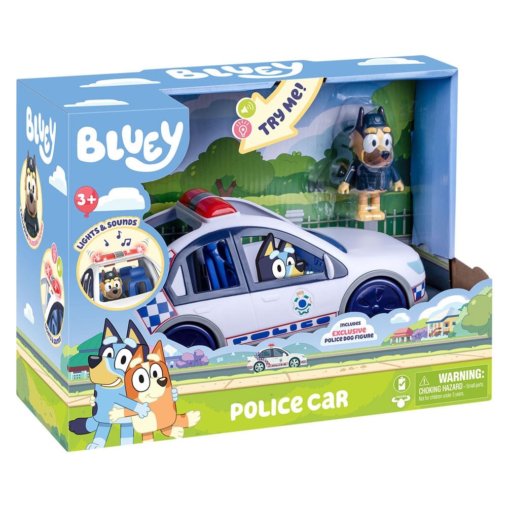 Bluey Sesli ve Işıklı 1 Figürlü Polis Arabası 19202 Bluey BLUEY 19202