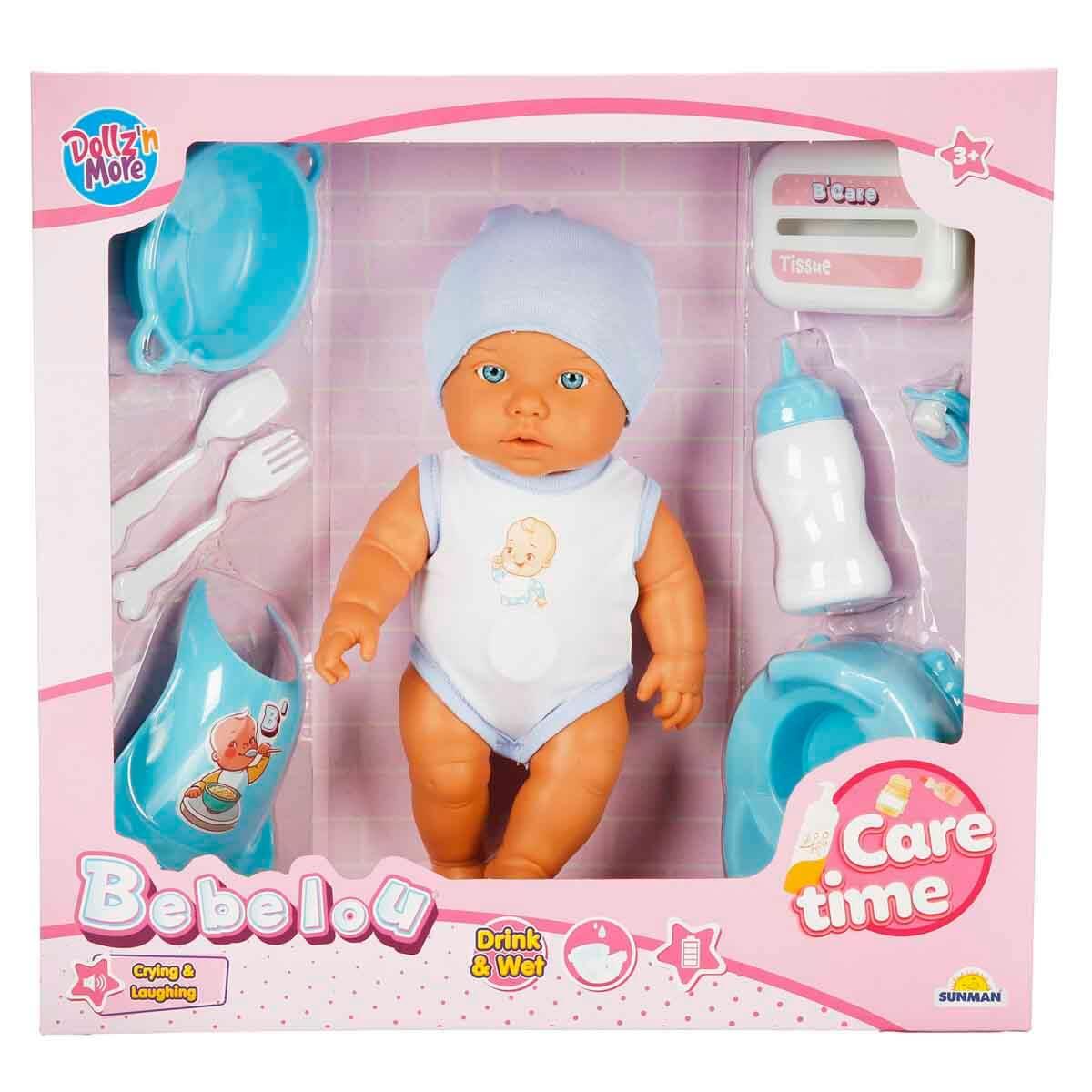 BEBELOU SESLI CARE TIME OYUN SETI 32 CM MAVI Diğer S00003823 M