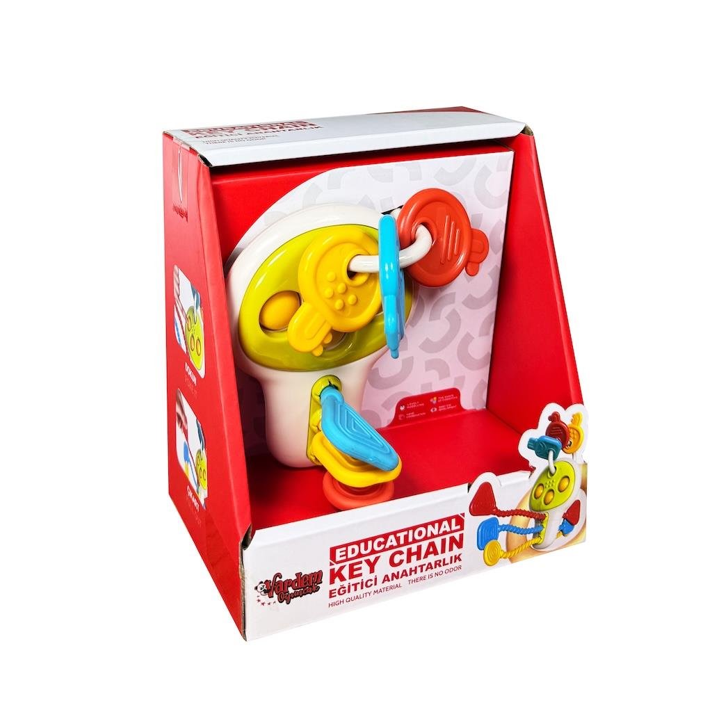 Eğitici Poppitli Cırcırlı Bebek Anahtarlığı Vardem RT 1507