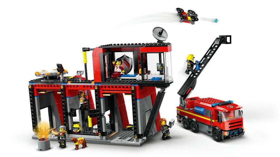LEGO CITY ITFAIYE KAMYONLU ITFAIYE MERKEZI 60414 Diğer LSC60414