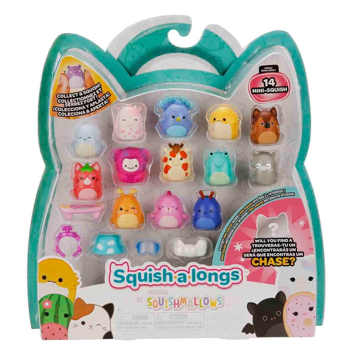 SQUISHMALLOWS SQUISH-A-LONGS 14 FIGUR + YUZUK SETI S1 AL0028 Diğer AL0028