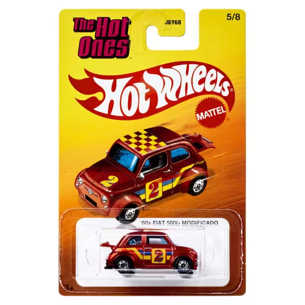 HOT WHEELS THE HOT ONES DIE CAST 60S FIAT 500D MODIFICADO JBY68-JKX44 Diğer JKX44