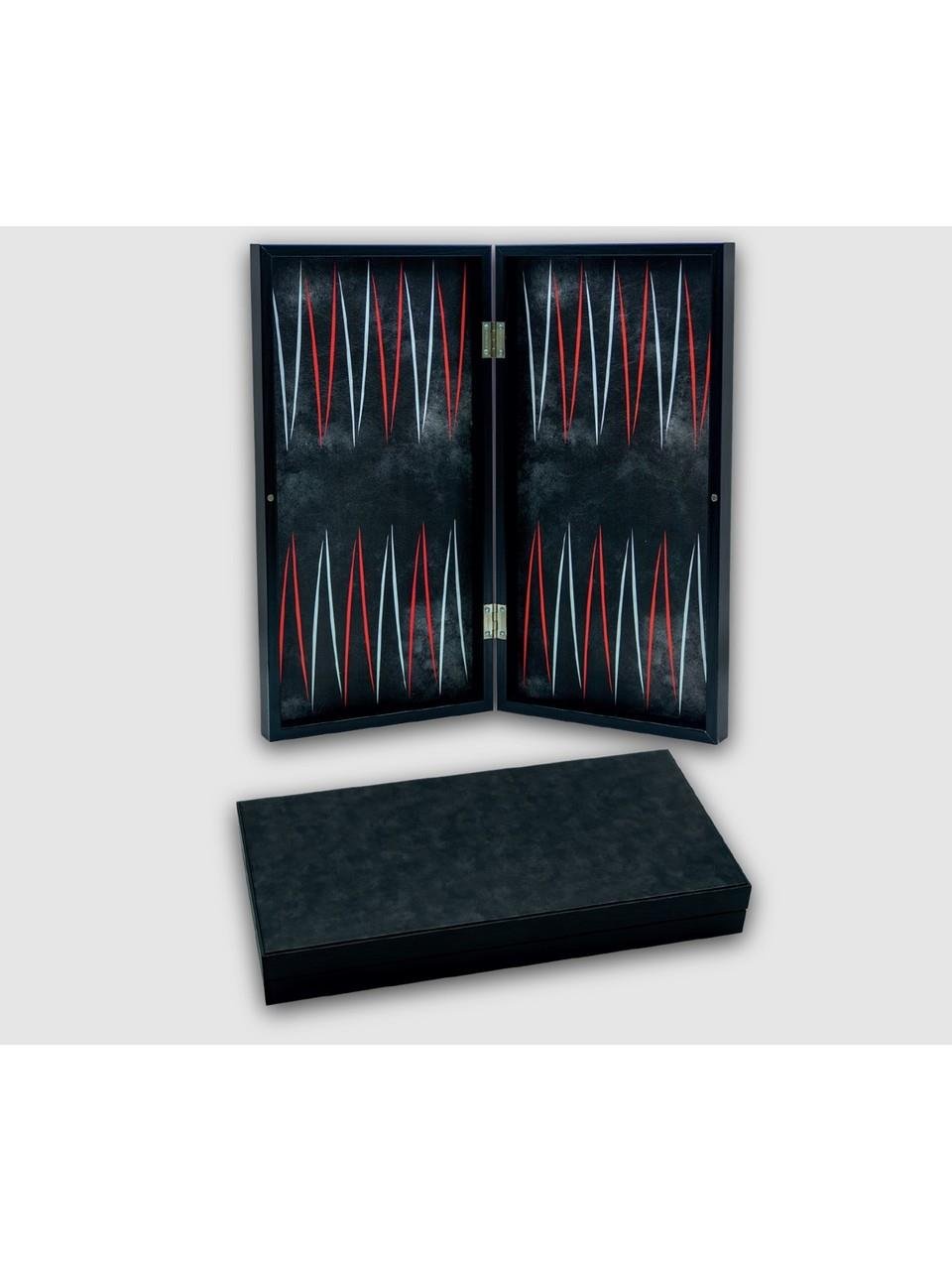 Classic Leather Royal Black Tavla KS Games T97