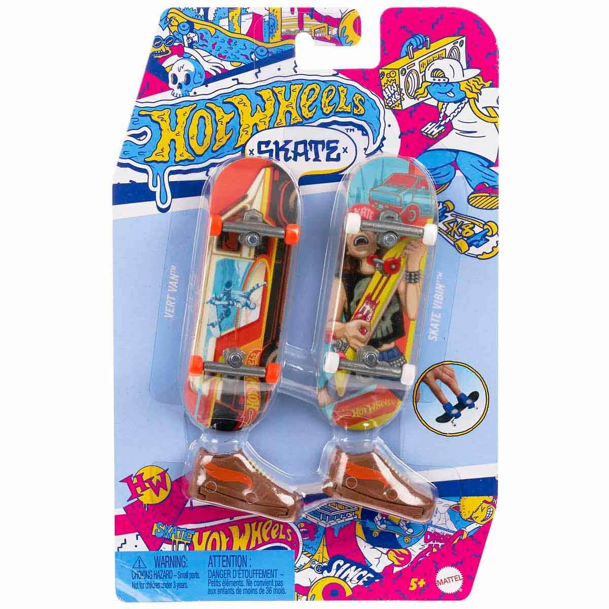 Hot Wheels Skate Retro Temalı Ikili Parmak Kaykay ve Ayakkabı HXL17-HXL20 Hot Wheels HXL20