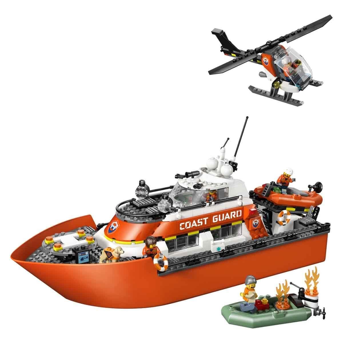 LEGO CITY SAHIL GUVENLIK KURTARMA BOTU VE HELIKOPTERI 60504 Diğer LSC60504