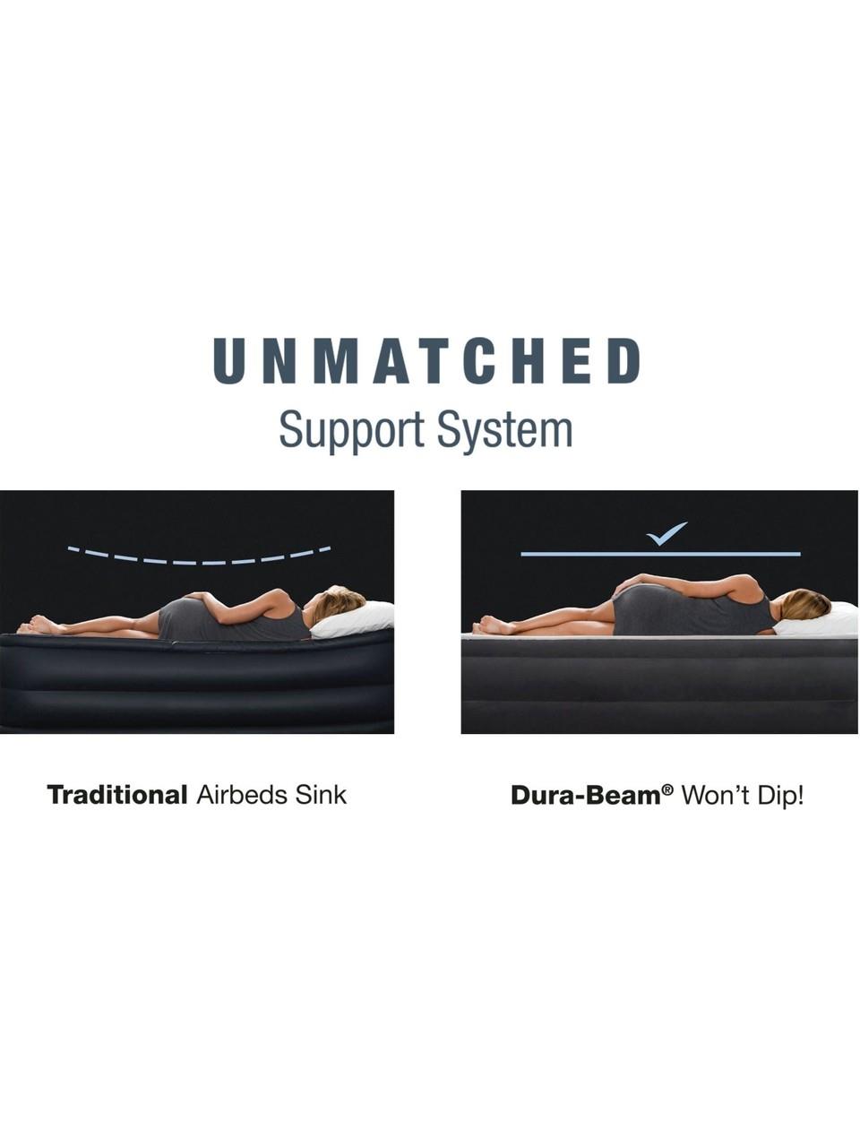 Intex Elektrikli Queen Dura Beam Başlıklı Ultra Yatak 152x236x86 cm Intex IKY64448