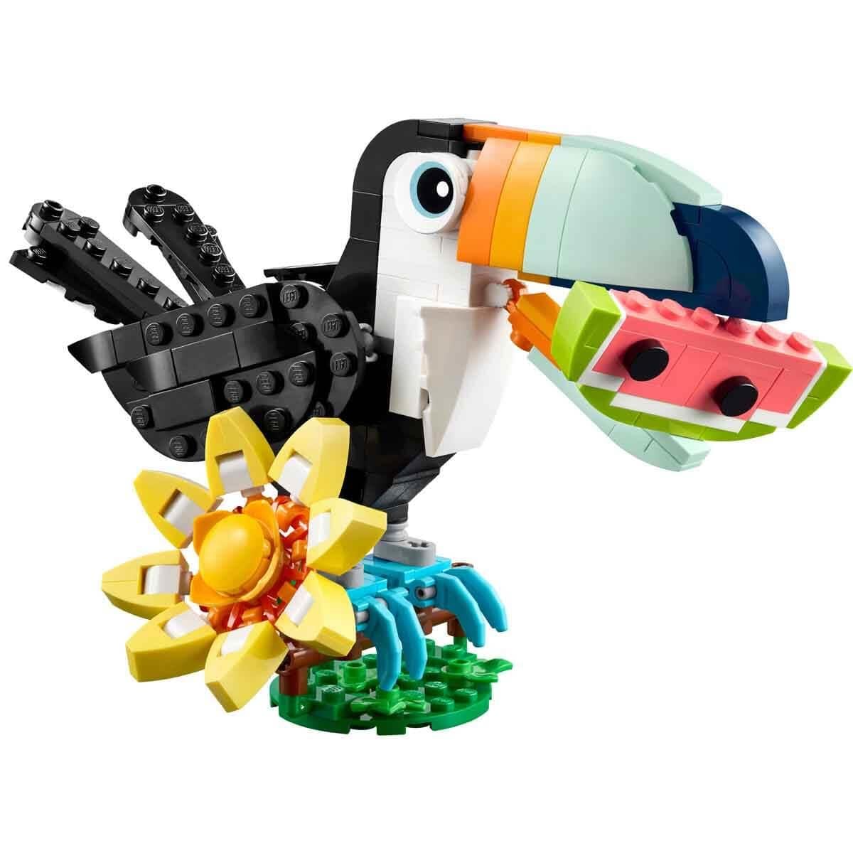 LEGO CREATOR 3U 1 ARADA VAHSI HAYVANLAR: TROPIKAL TUKAN KUSU 31173 Diğer LMC31173