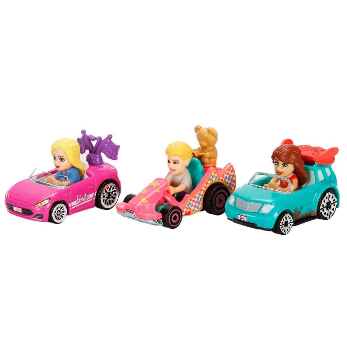 HOT WHEELS RACERVERSE BARBIE YARIS PISTI ARABALARI 3’LU PAKET JDG45 Diğer JDG45