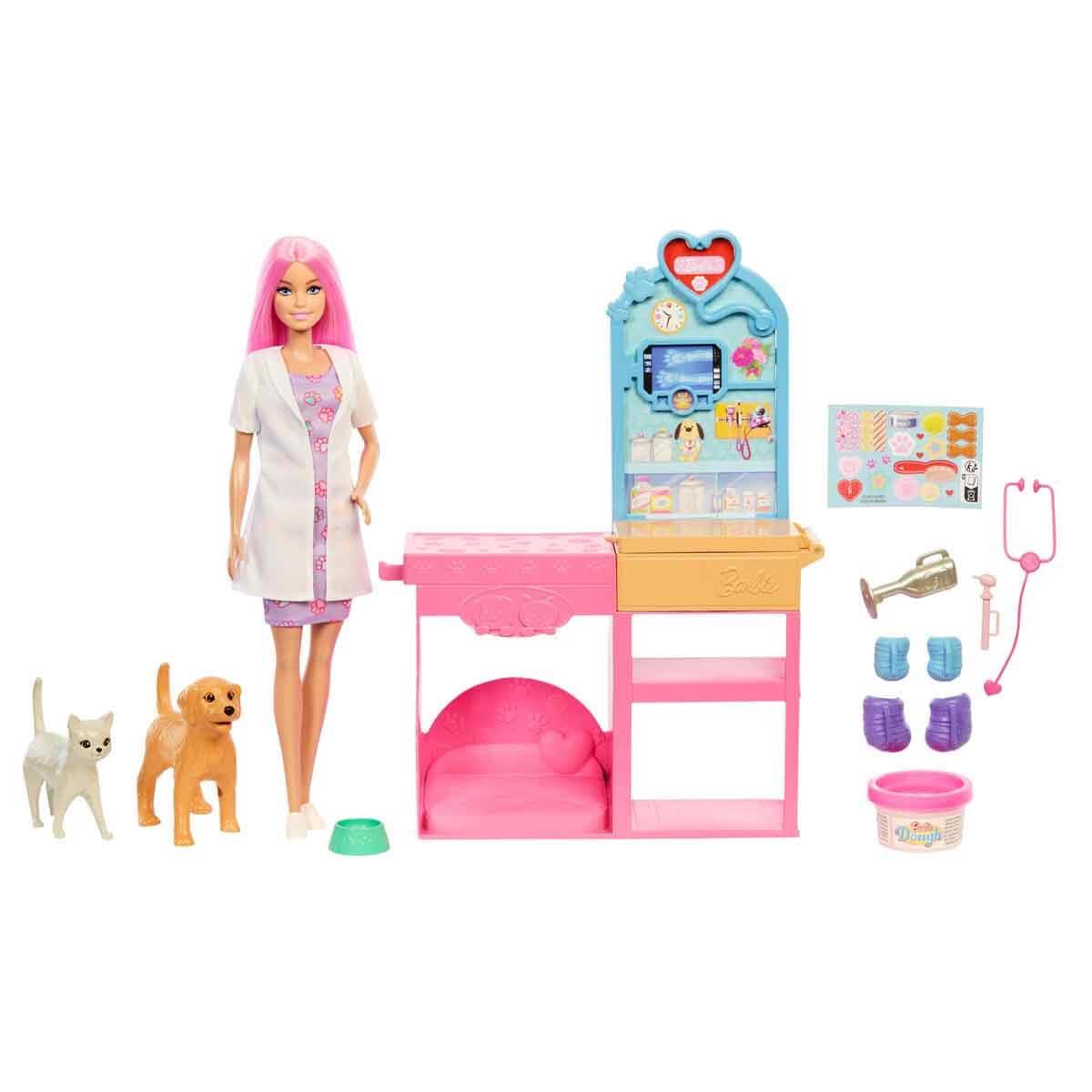 BARBIE NIN VETERINER KLINIGI BEBEK VE AKSESUARLARI JFX93 Diğer JFX93
