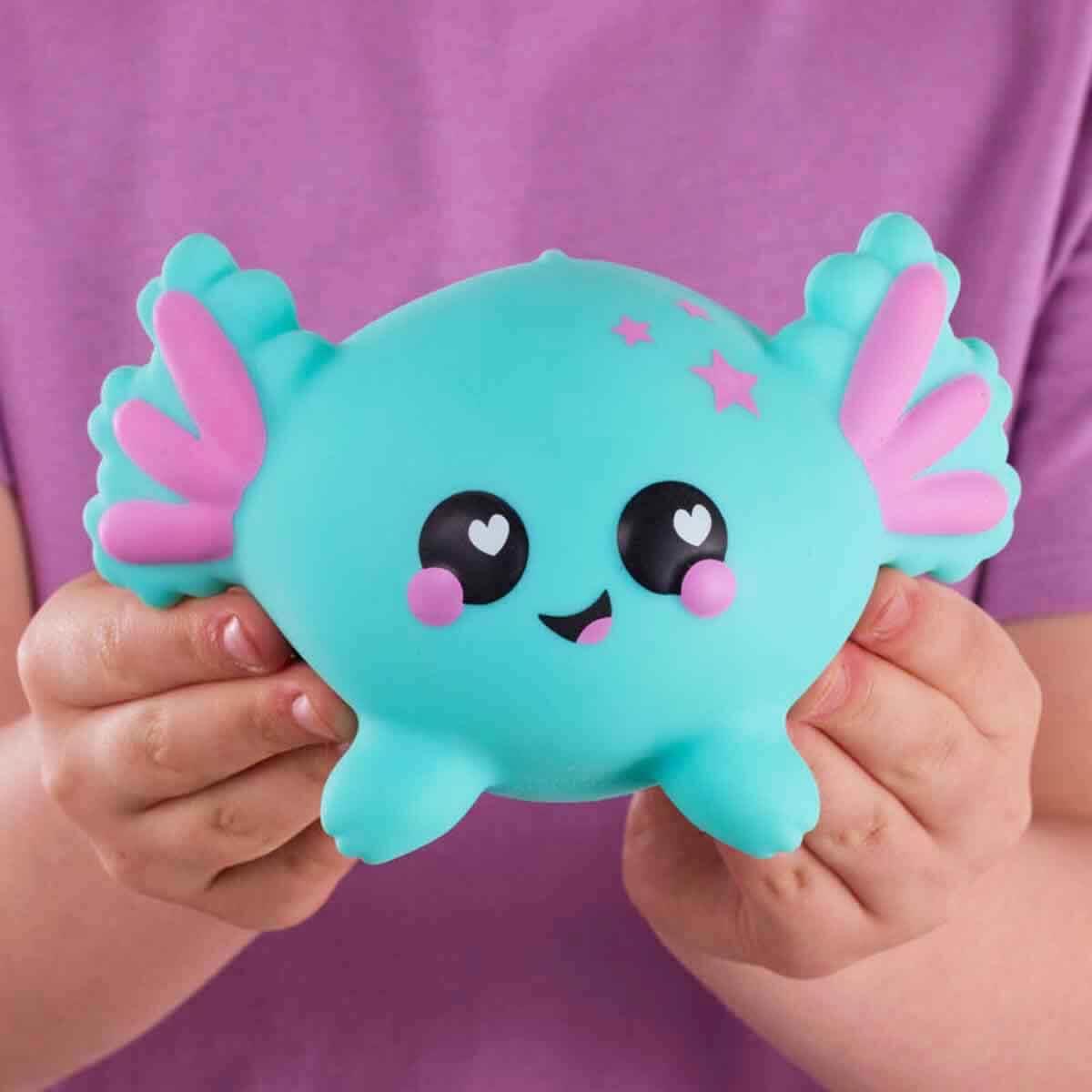 SMOOSHZEES MIDI LUVZEES SQUISHY FIGUR SERI1 MH003001 - MAVI AXOLOTL NOODLE Diğer MH003001 MAN