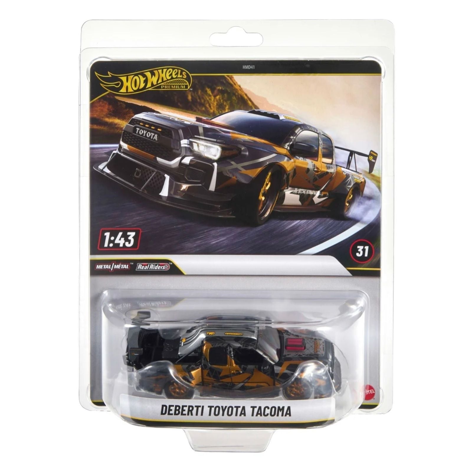 Hot Wheels 1:43 Premium Araba Deberti Toyota Tacoma HMD41-JCN64 Hot Wheels JCN64