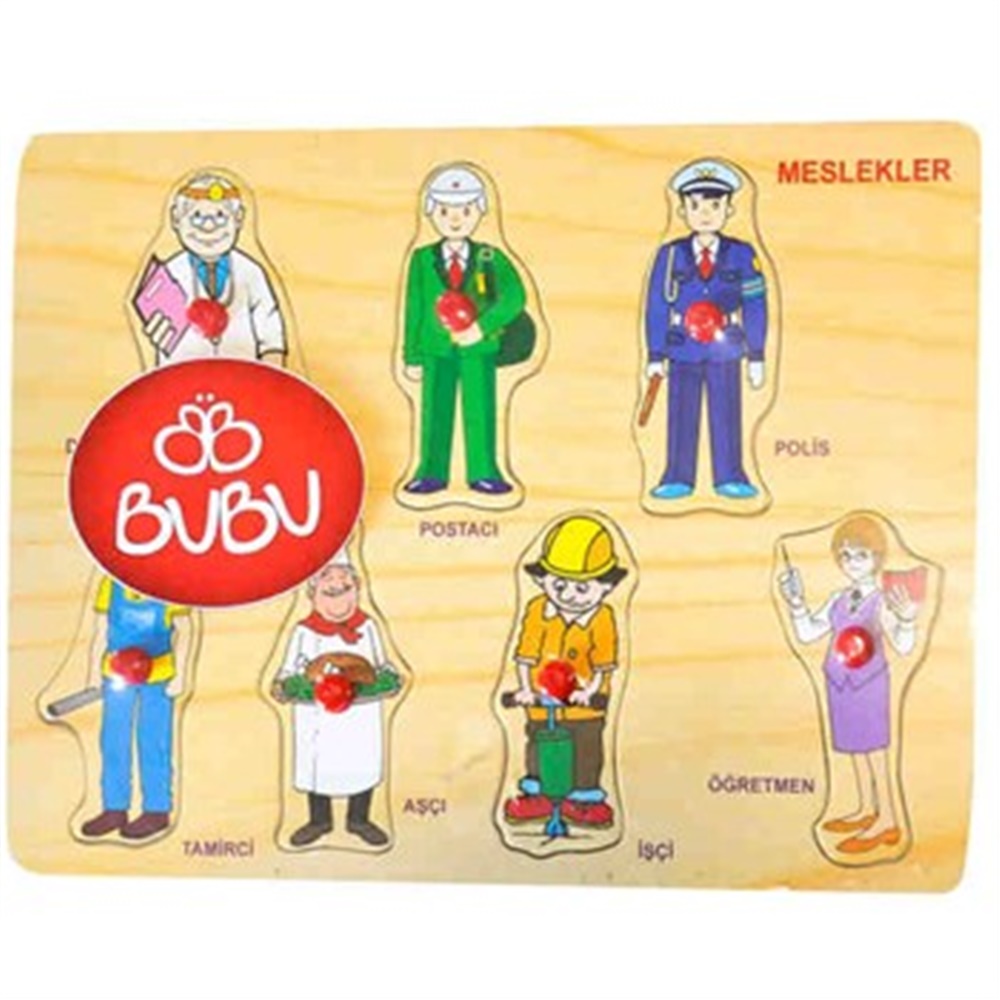Ahşap Puzzle Meslekler