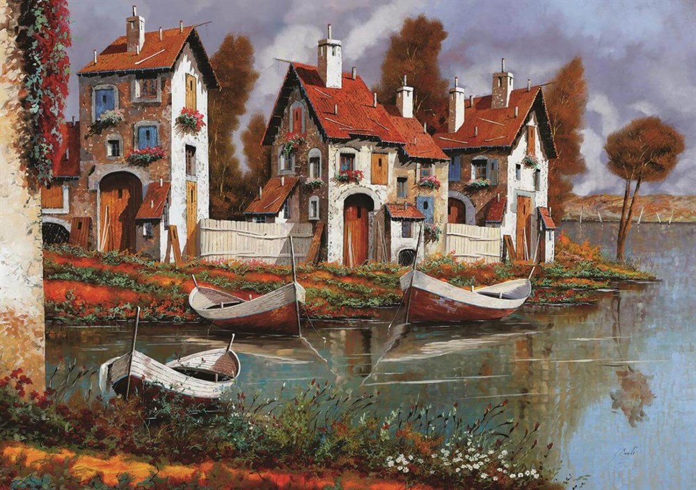 Art Puzzle Cerchıo Evleri, İtalya 1000 Parça Puzzle HD 4232 Art Puzzle HD 4232