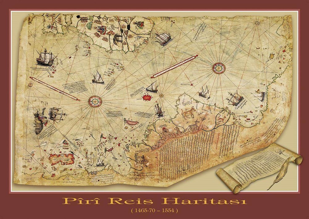 Art Puzzle 1000 Parça Piri Reis Haritası HD 4308 Art Puzzle HD 4308