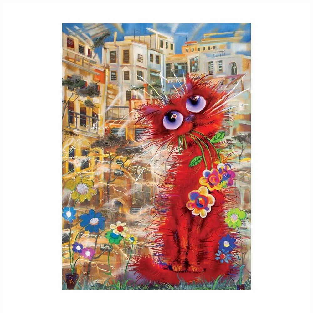 Art Puzzle 260 Parça Kırmızı Kedi Art Puzzle HD 4582