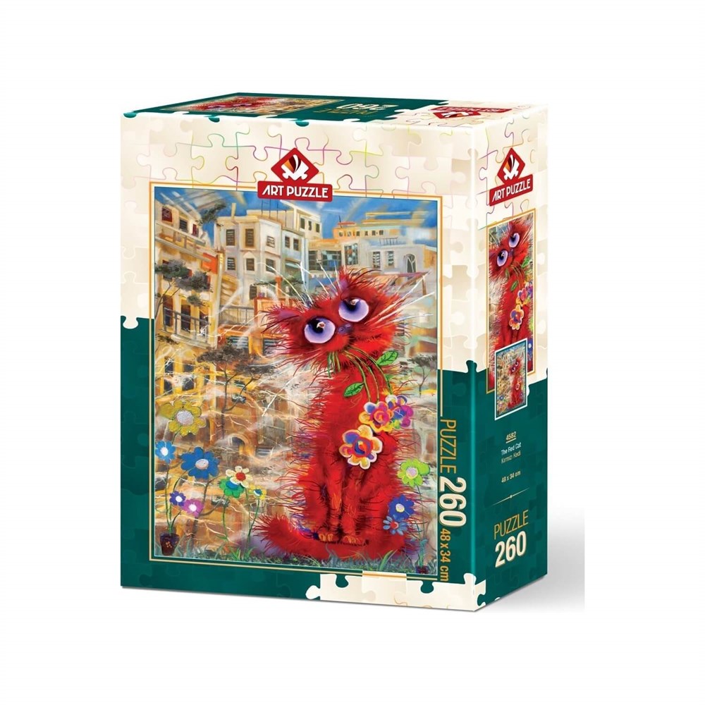 Art Puzzle 260 Parça Kırmızı Kedi Art Puzzle HD 4582