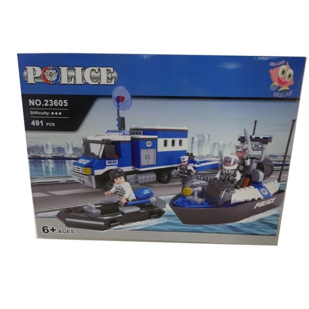 Bricks 491 Parça Polis Seti 23605 Ausini 23605