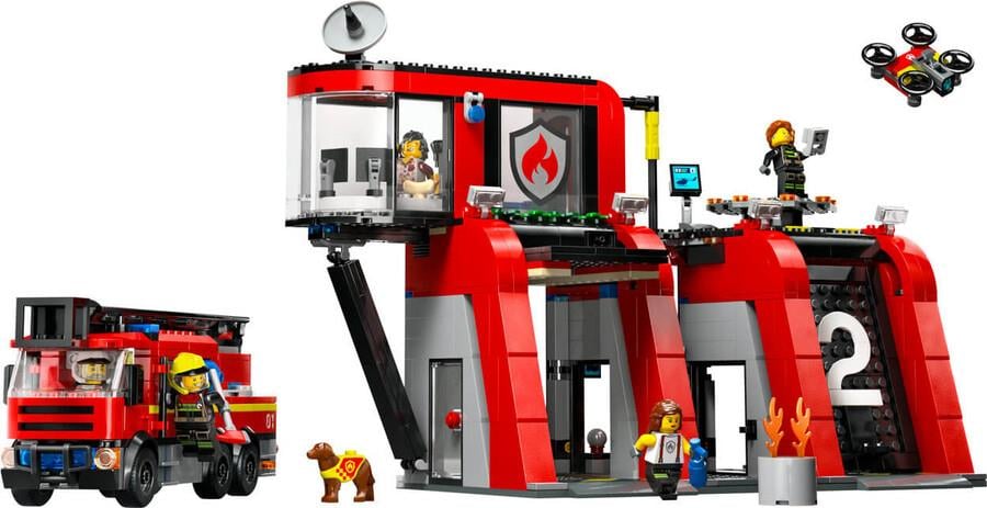 LEGO CITY ITFAIYE KAMYONLU ITFAIYE MERKEZI 60414 Diğer LSC60414