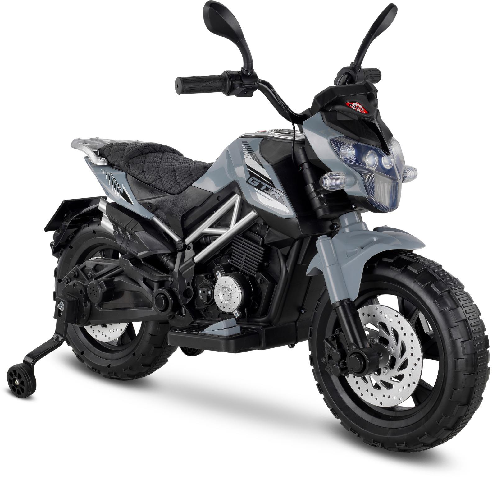 BABYHOPE 447 MOTOCROSS AKULU MOTORSIKLET 12V GRI Diğer 447 MTCRSS G