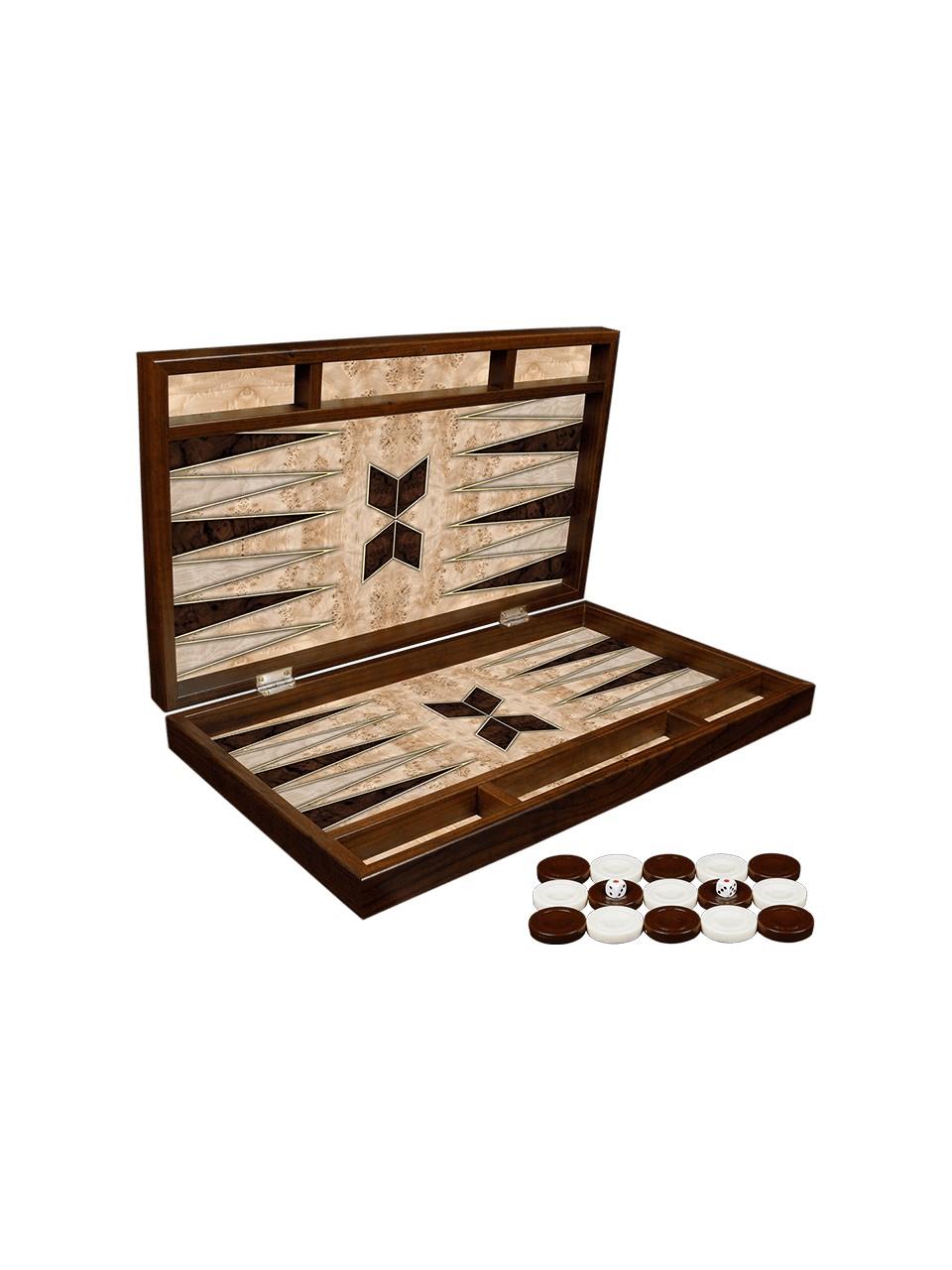 Elegance Walnut Style Tavla KS Games T60