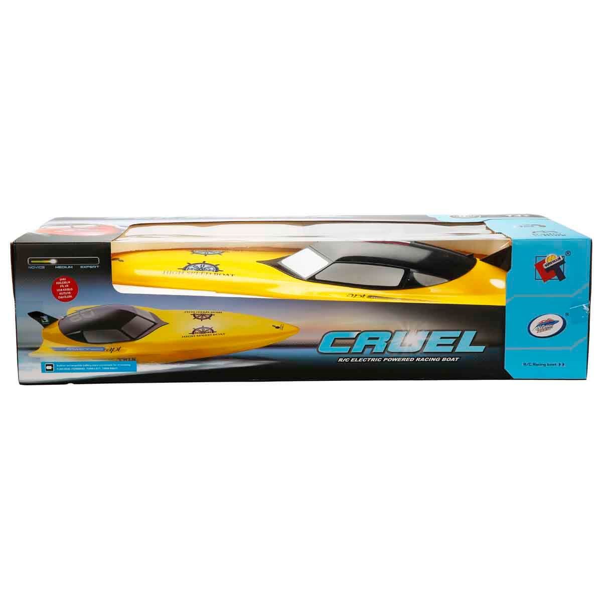 MOTORLU USB SARJLI UZAKTAN KUMANDALI YARIS TEKNESI 74 CM- SARI Diğer S00004555 S
