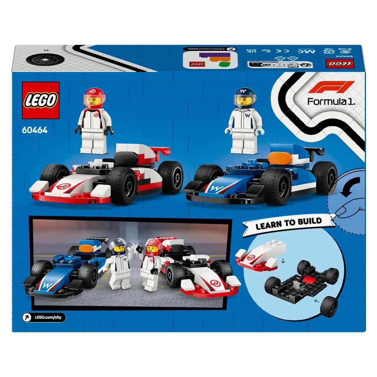 LEGO CITY F1 WILLIAMS RACING VE HAAS F1 YARIS ARABALARI 60464 Diğer LSC60464