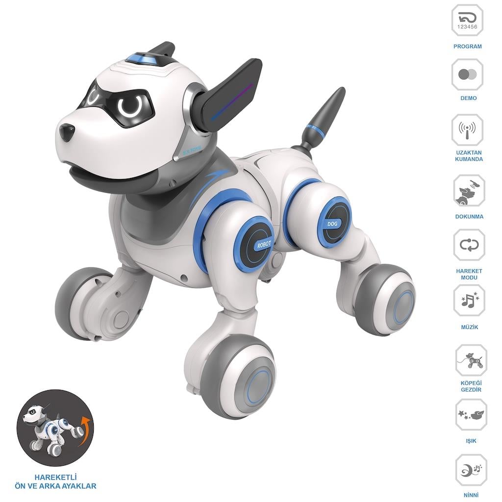 UZAKTAN KUMANDALI SARJLI ISIKLI MUZIKLI INTERAKTIF ROBOT KOPEK Diğer G55