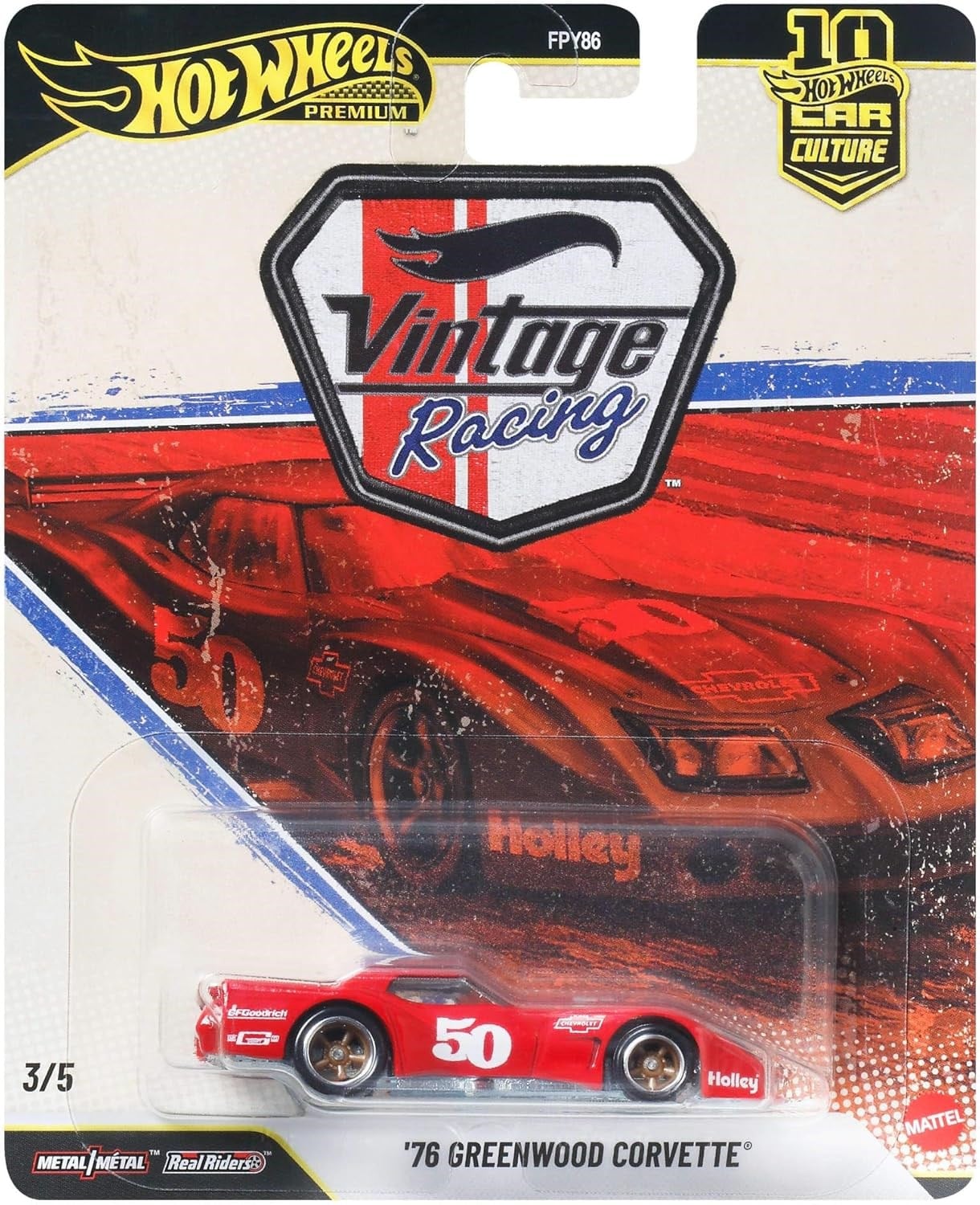 Hot Wheels Car Culture Arabalar 76 Greenwood Corvette FPY86-JKF24 Hot Wheels JKF24
