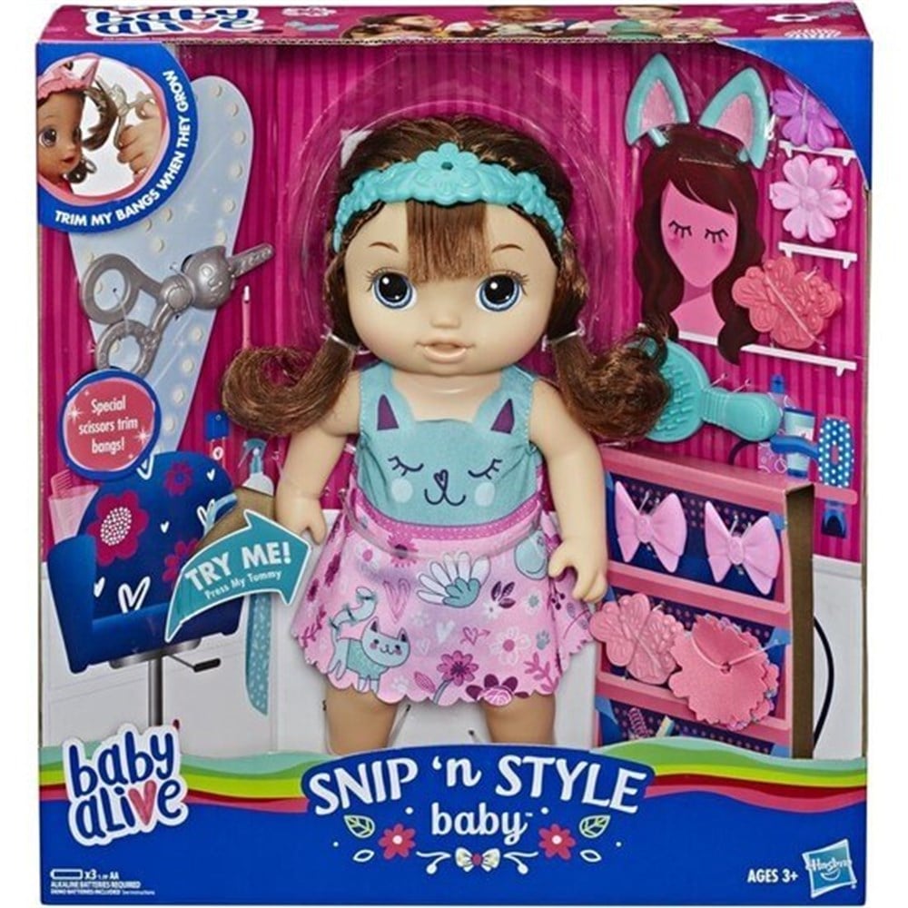 Baby Alive Bebeğimle Saç Tasarımı Kumral Baby Alive E5242