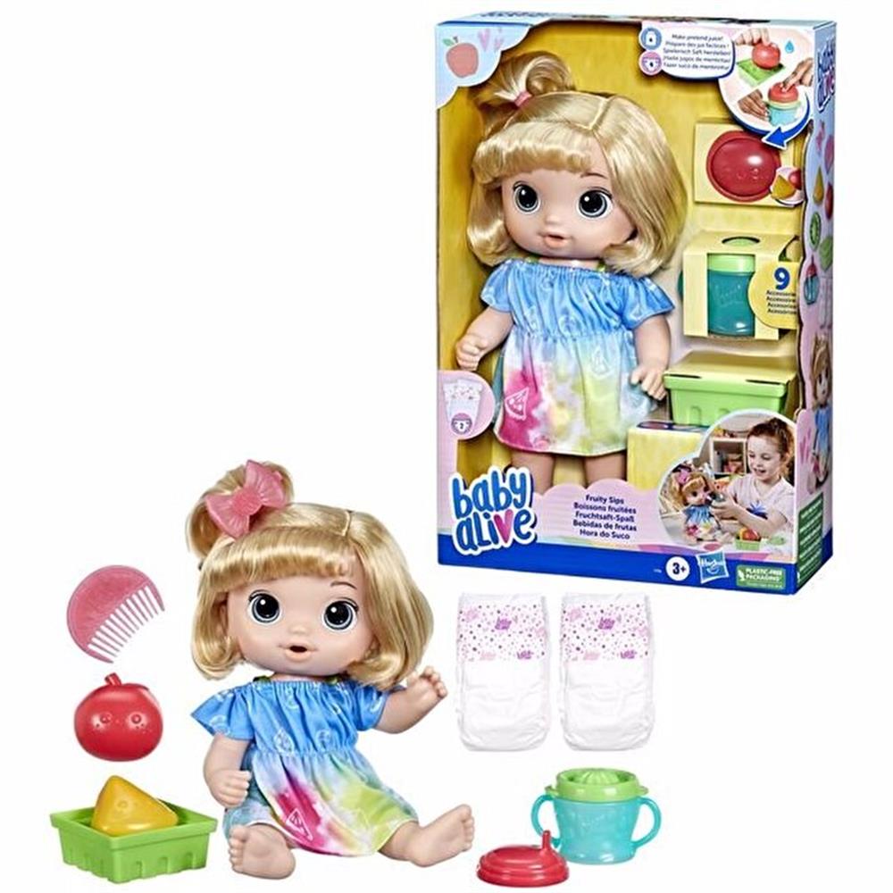 Baby Alive Bebeğimle Eğlenceli Yudumlar Sarışın F7356 Baby Alive F7356
