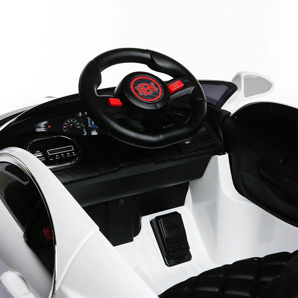 Babyhope Bugo Drive Akülü Araba Uzaktan Kumandalı 12V Beyaz Baby Hope BYB BG001 B
