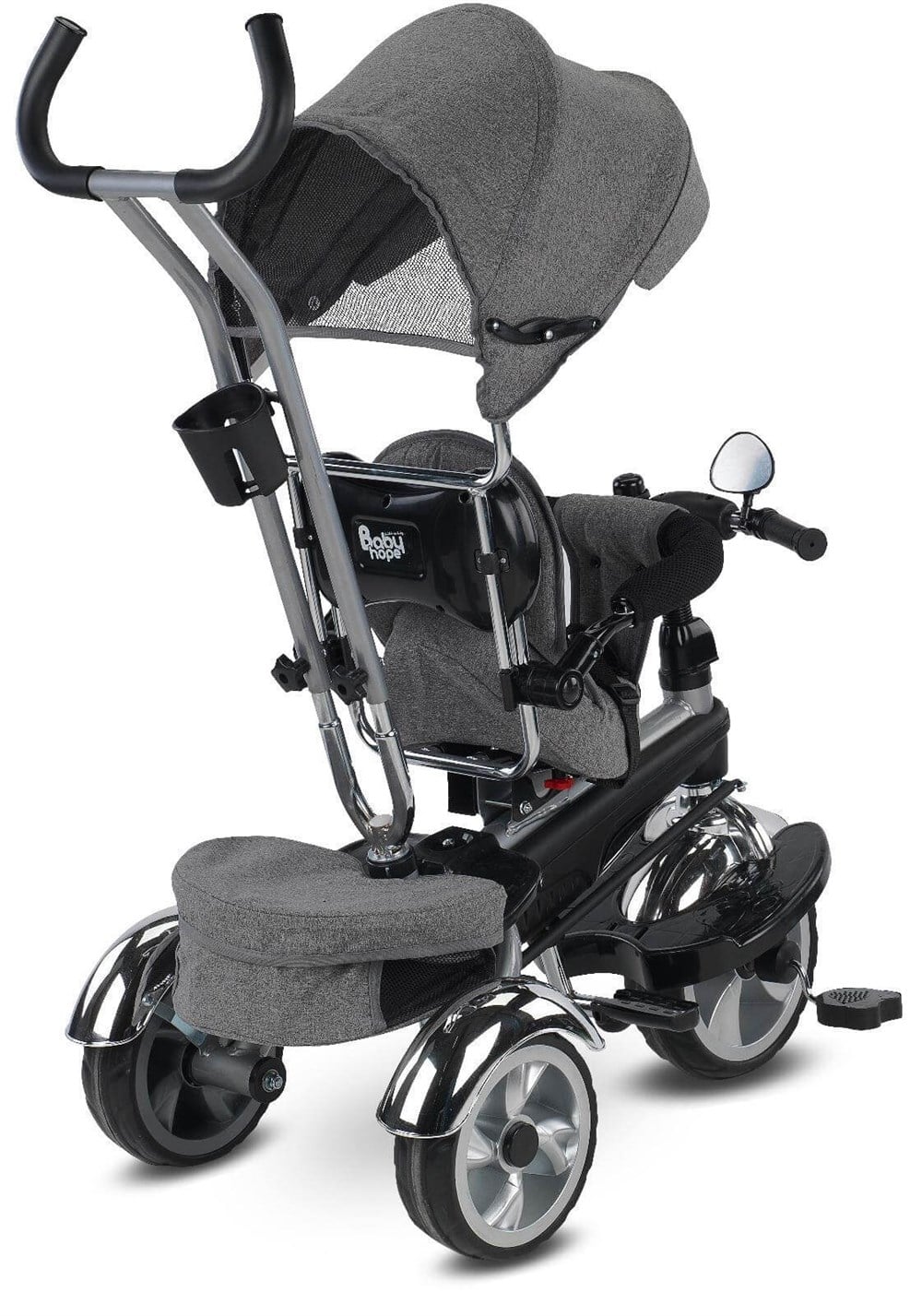 Babyhope Star Üç Teker Bisiklet Gri Baby Hope BYB STR005 G