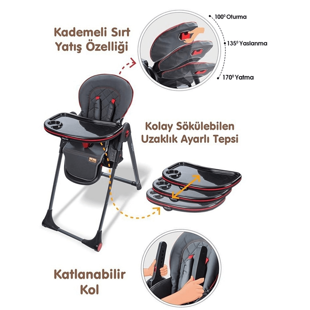 Babycare Multiflex Mama Sandalyesi Siyah Babycare BYB MS01 S