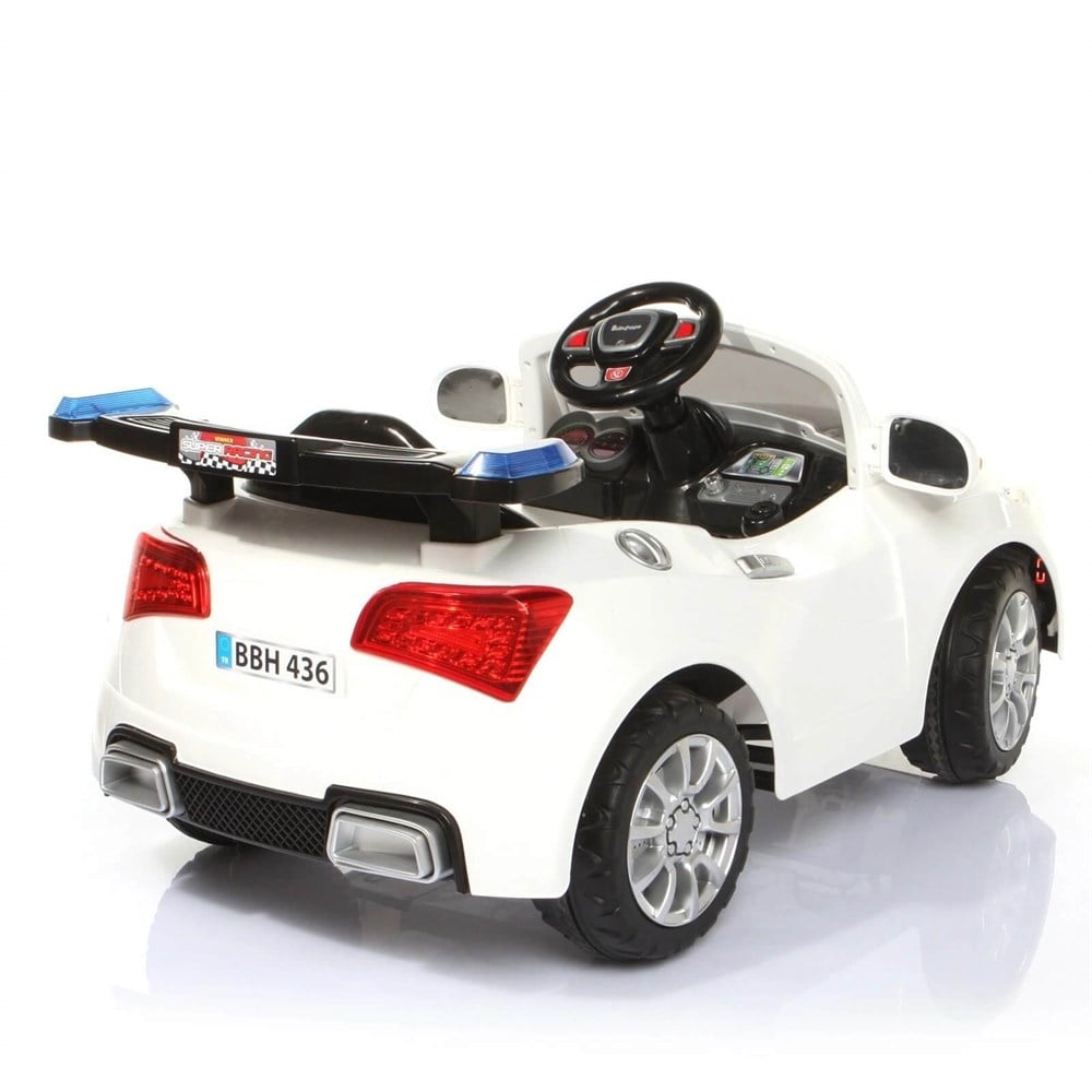 Babyhope E-Drive-5 12 Volt Akülü Uzaktan Kumandalı Araba Beyaz Babyhope BYB EQSV436 B