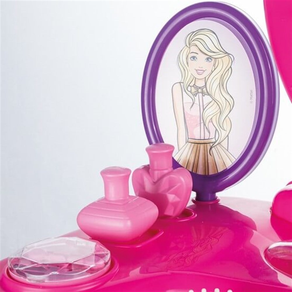 Barbie Ayaklı Makyaj Masası Ve Sandalye Seti Barbie DL1609
