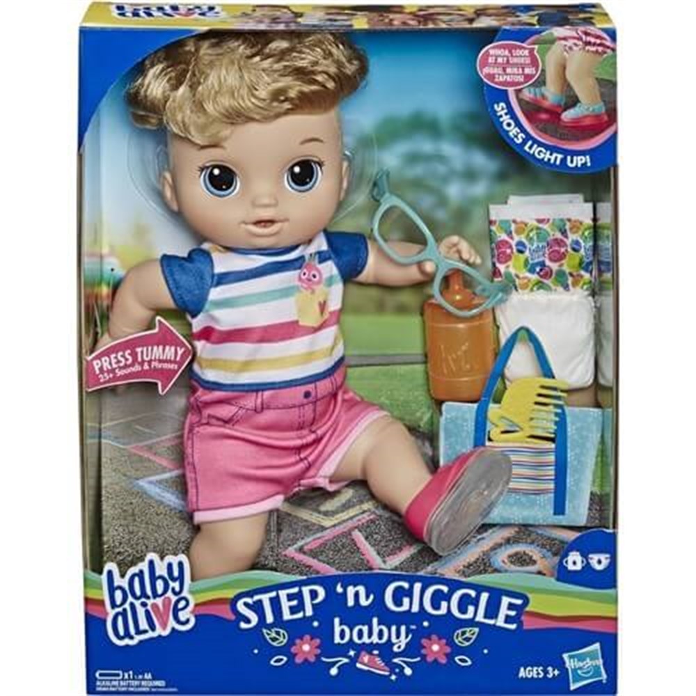 Baby Alive Işıklı Ayakkabılarıyla Neşeli Erkek Bebeğim E5244 Barbie E5244