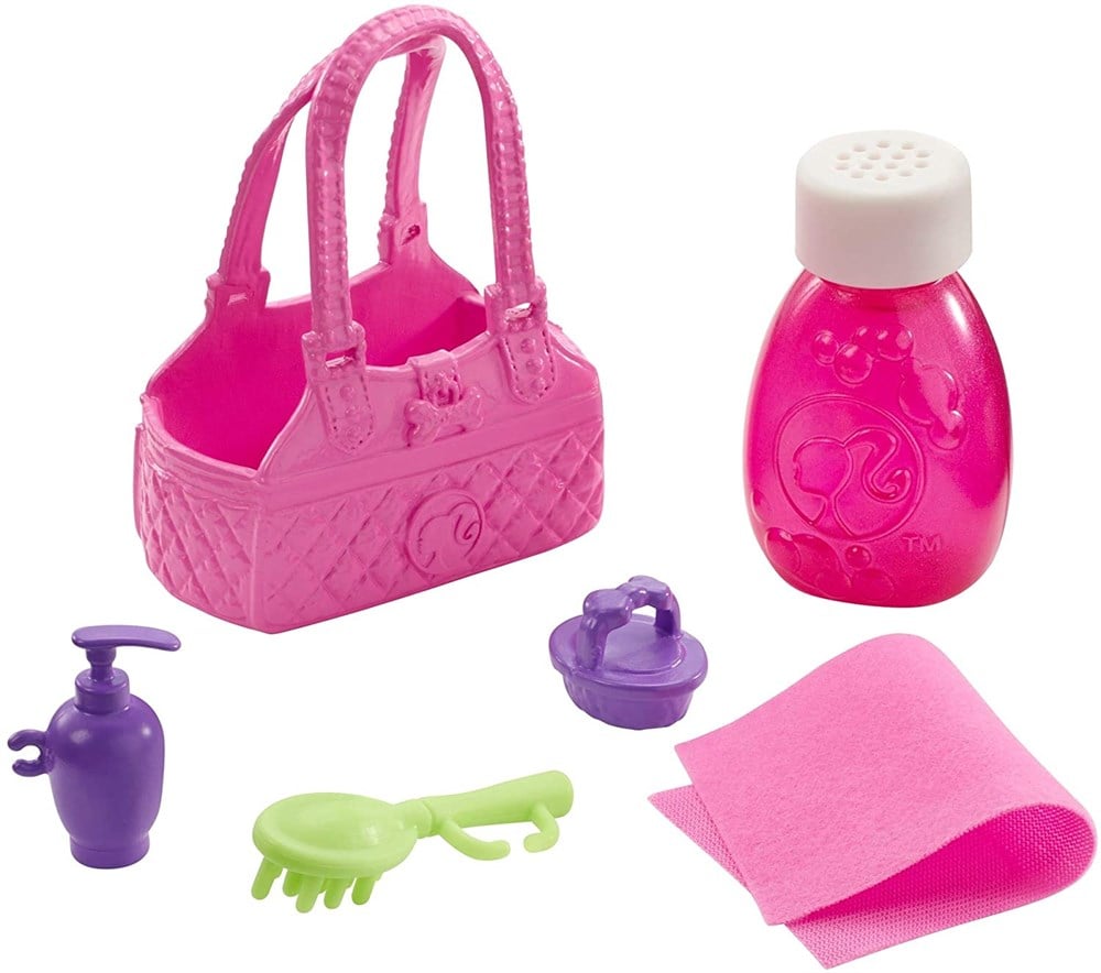 Barbie Bebek ve Aksesuarları 3 Yavru Köpekli Oyun Seti GDJ37 Barbie GDJ37