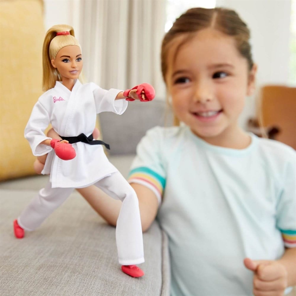 Barbie Olimpiyat Bebekler Karate GJL73-GJL74 Barbie GJL74