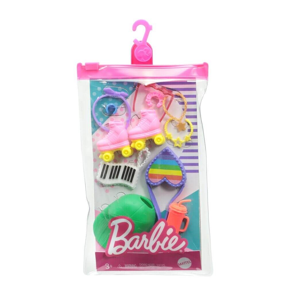 Barbie'nin Moda Aksesuarları Paketi Patenli Aksesuar GWD98-GRC12 Barbie GRC12