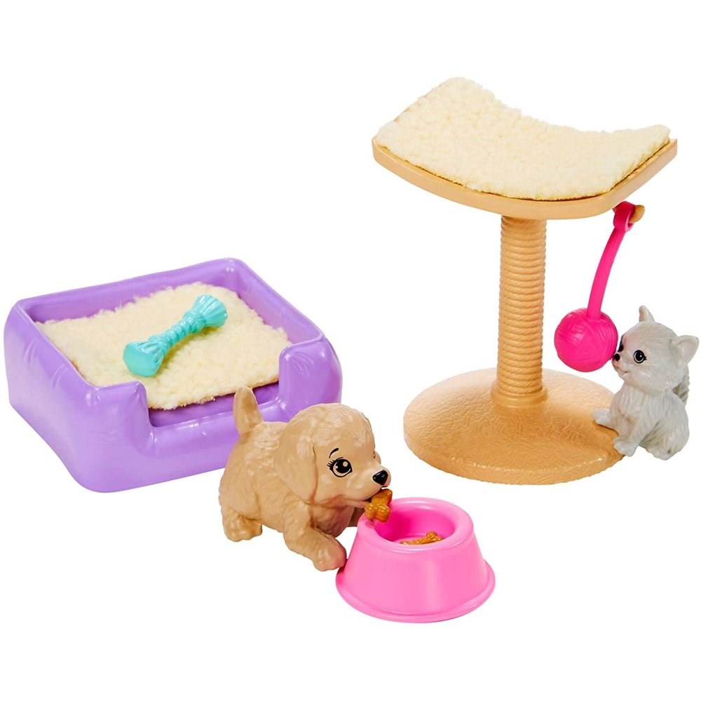 Barbie Ev Aksesuarları Paketleri Köpek Temalı GRG56-GRG59 Barbie GRG59