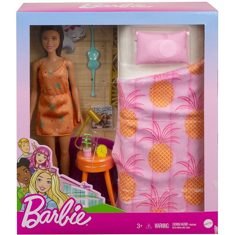Barbie Bebek ve Oda Oyun Setleri GTD87-GRG86 Barbie GRG86