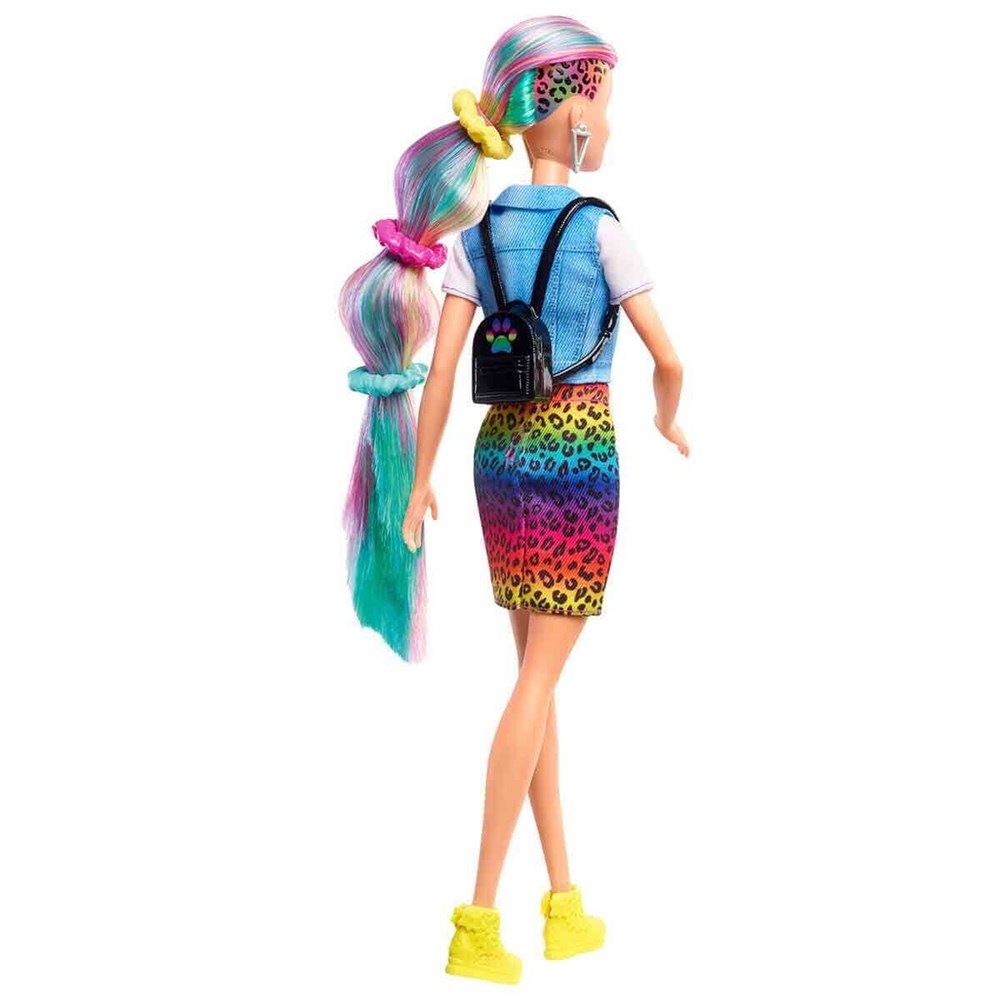 Barbie Leopar Desenli Saçlar Bebeği GRN81 Barbie GRN81