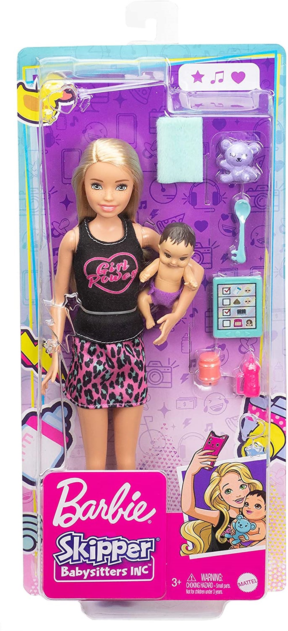 Barbie Bebek Bakıcısı Skipper Bebek Serisi GRP10-GRP13 Barbie GRP13