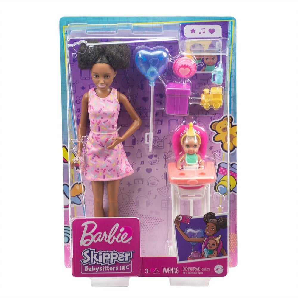 Barbie Bebek Bakıcısı Bebeği ve Aksesuarları FHY97-GRP41 Barbie GRP41