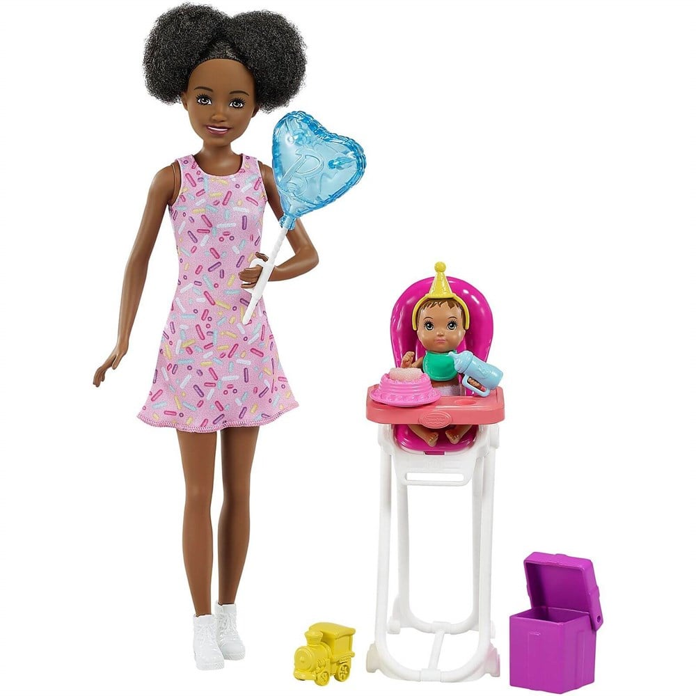 Barbie Bebek Bakıcısı Bebeği ve Aksesuarları FHY97-GRP41 Barbie GRP41