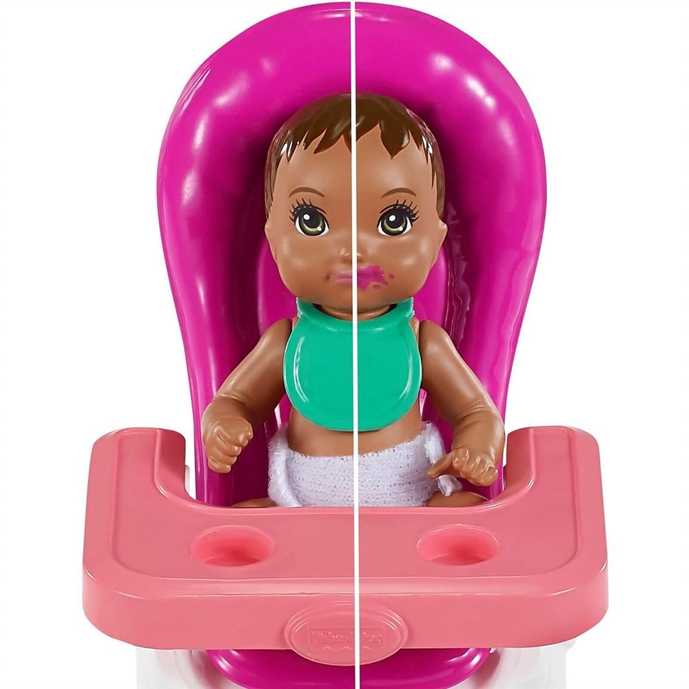 Barbie Bebek Bakıcısı Bebeği ve Aksesuarları FHY97-GRP41 Barbie GRP41